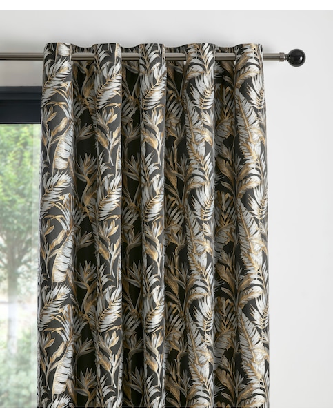 Laurence Llewelyn-Bowen Paradise Palm Jacquard Eyelet Curtain