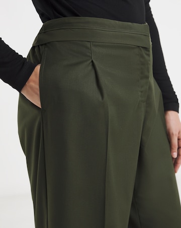 Turned Over Waistband Tailored Trouser