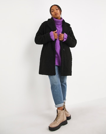 Black Teddy Fur Coat