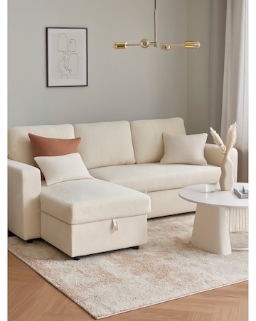 Aspire Nexis Left Corner Chaise Storage Sofa Bed