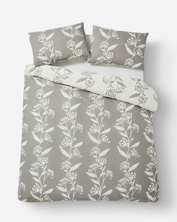 Gray & Osbourn Allium Floral Grey Duvet Set