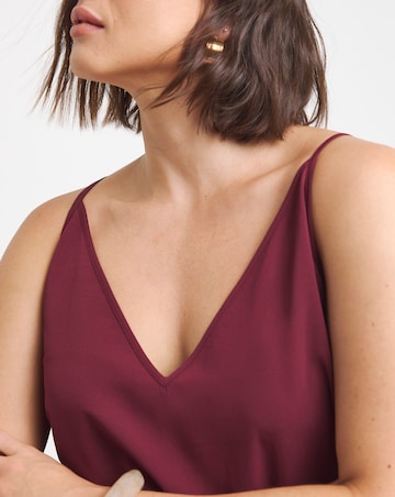 Simply Be Burgundy V Neck Cami