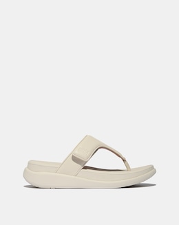 Fit Flop Beige F-Mode Adjustable Toe Post Sandals