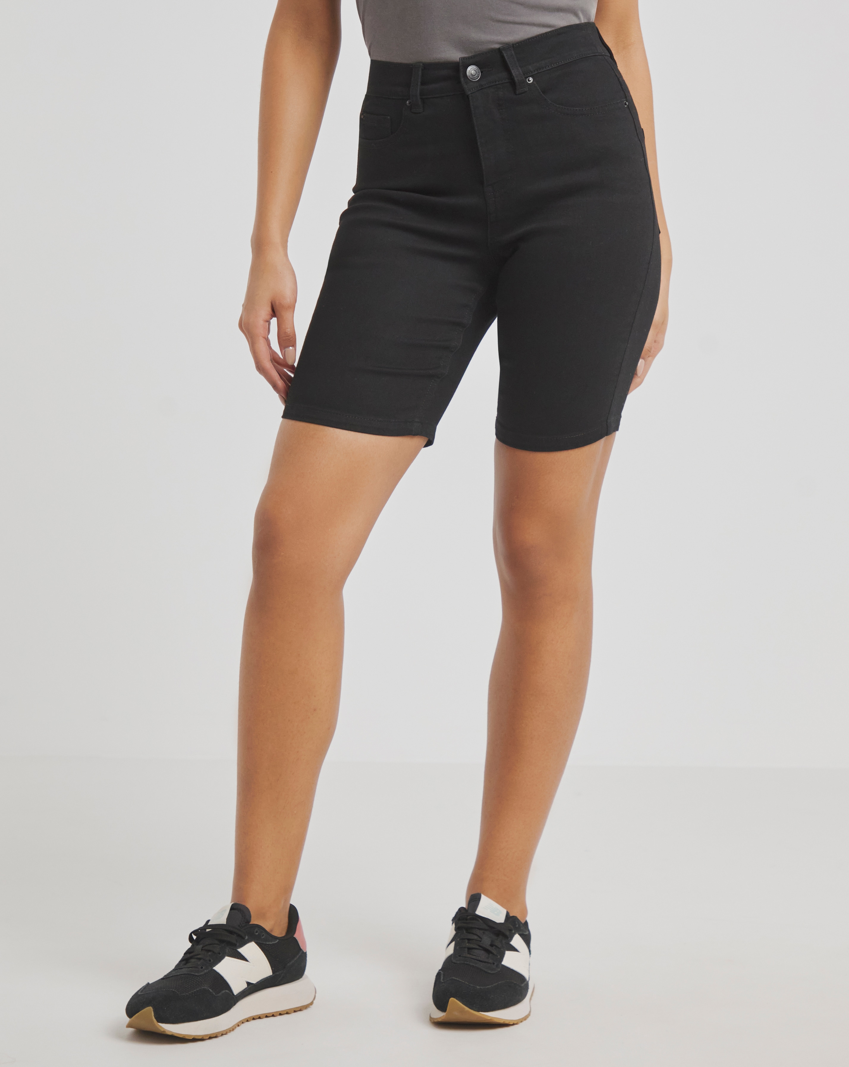Black 24 7 Knee Short Simply Be