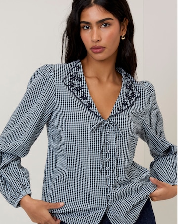 Nobody's Child Isla Seersucker Blouse