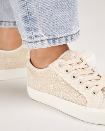 Cleo Lace Detail Trainer Wide E Fit