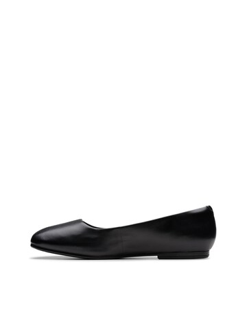 Clarks Black Leather Livia Lily Shoes - Standard Fit (D)