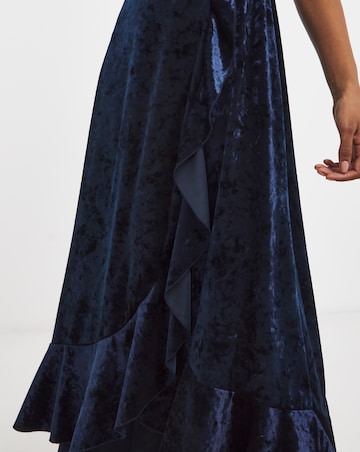 Flounce London Velvet Maxi Dress