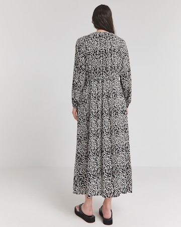 Nobody's Child Black Printed Iris Midaxi Dress