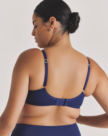 Pretty Secrets (2 Pack) New Ella Wired Padded Plunge Bras (B-G) Navy/White
