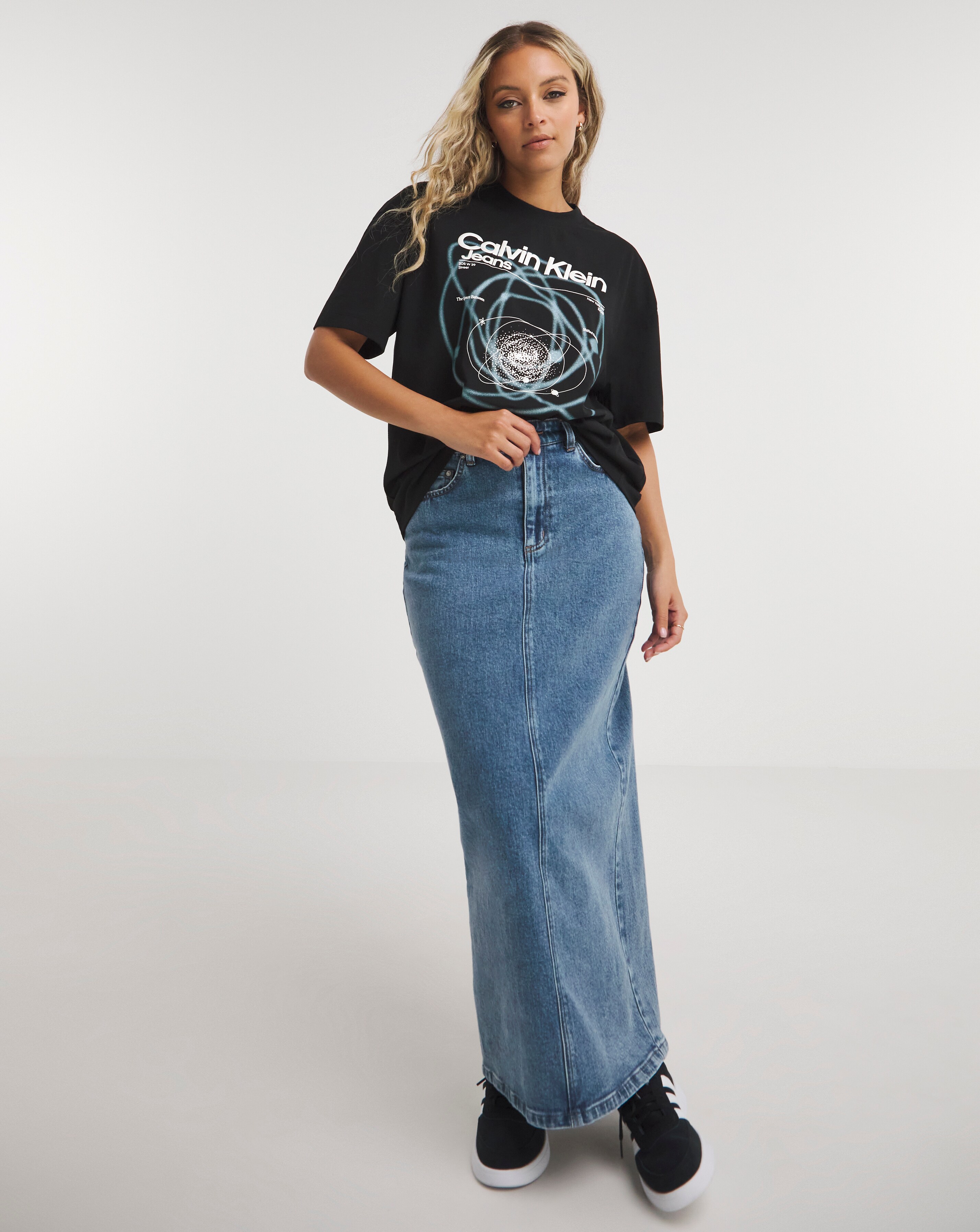 Calvin Klein Jeans Galaxy Oversized Tee | Simply Be