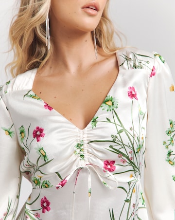 Joanna Hope Ruched Front Blouse