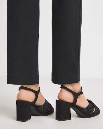 Citrus Crossover Detail Heeled Sandals Wide E Fit