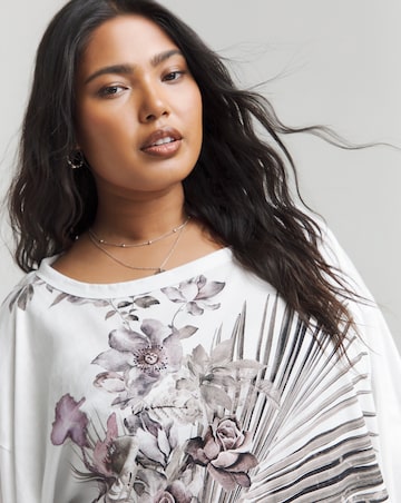Religion Comet Long Sleeve Floral Top