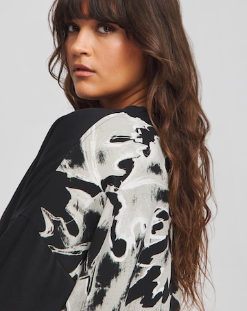 Religion Back Print Long Sleeve Sweatshirt