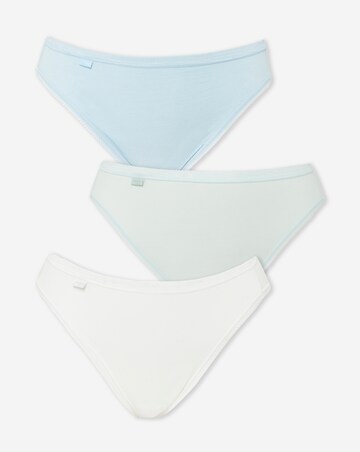 Sloggi 3Pack Tai Hi Leg Knicker, Mint Multi (Mint,White & Blue)