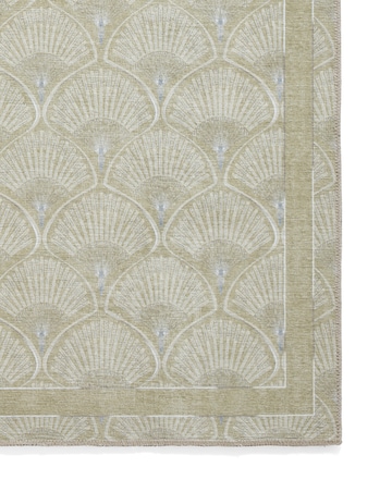 Catherine Lansfield Deco Peacock Washable Rug