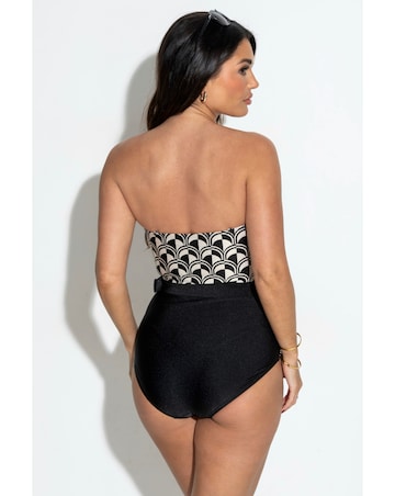 Pour Moi Casablanca Tummy Control Strapless Belted Swimsuit Mono