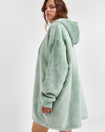 Pretty Secrets Zip Through Oversized Hooded Lounge Dress