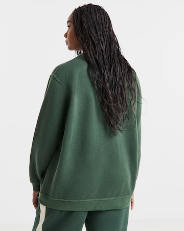 Forest Green & Ecru Berlin Boucle Sweatshirt