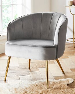 Joanna Hope Esme Velvet Accent Chair