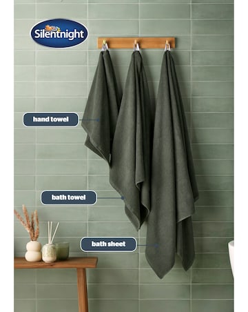 Silentnight Popcorn Pack of 2 Towels