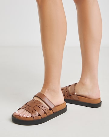 Priya Woven Touch and Close Sandals Extra Wide EEE Fit