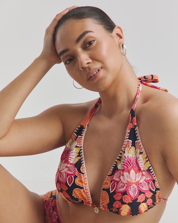Figleaves Frida Embroidered Beaded Triangle Bikini Set