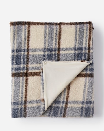 Boucle Checked Throw