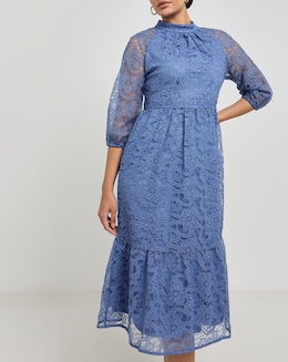 Joanna Hope Lace Midi Dress