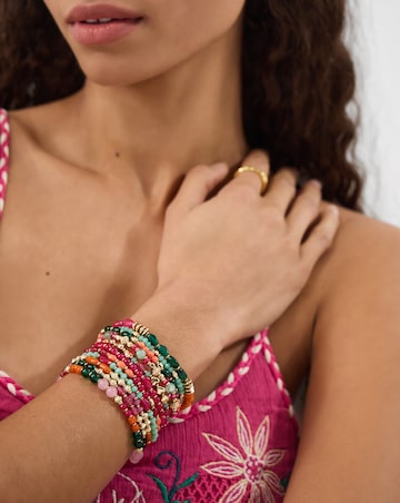 Accessorize 11-Pack Bead Stretch Bracelets