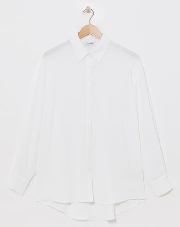 Ivory Oversized Textured Shirt