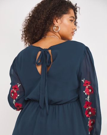 Lovedrobe Embroidered Peplum Top