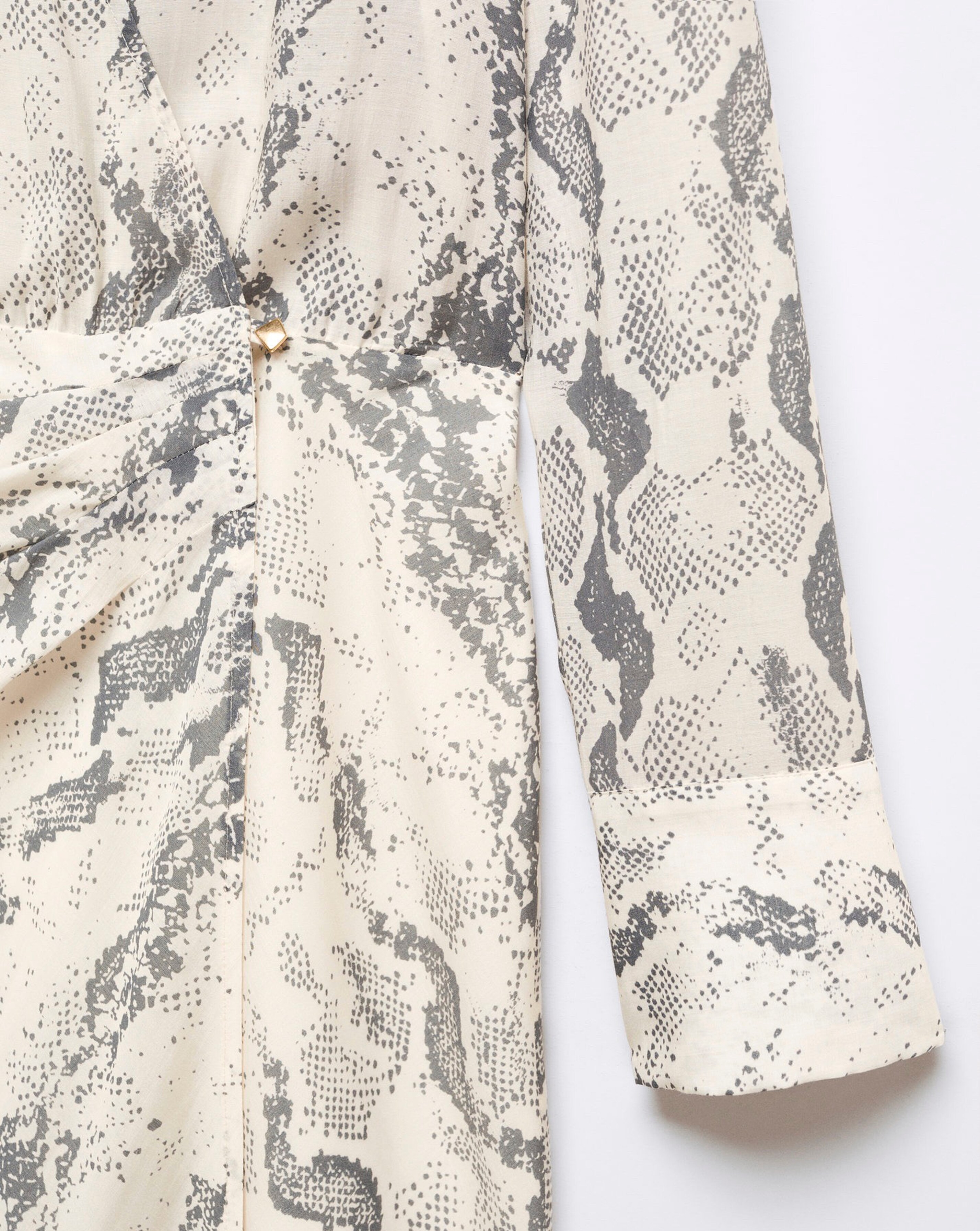 Mango snake print midi dress deals