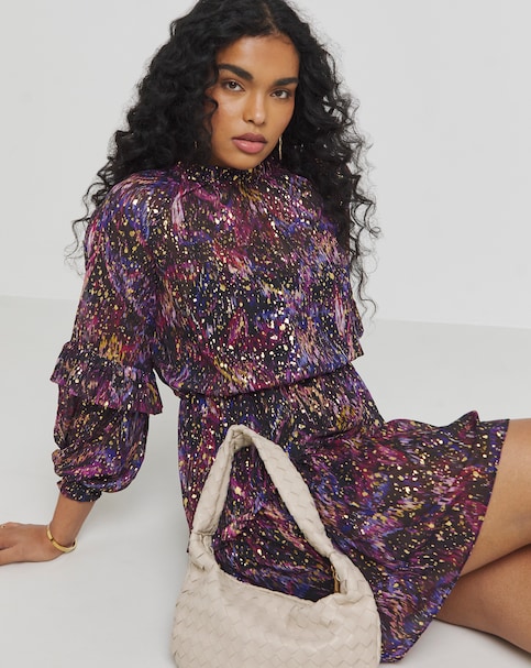 Joanna Hope Foil Print Dress