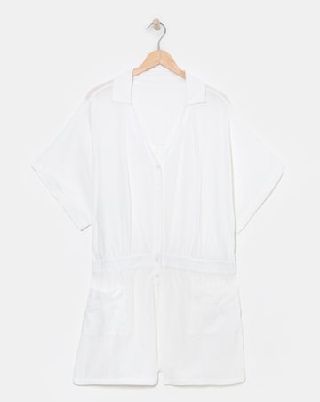 Beach to Beach Cheesecloth Beach Playsuit