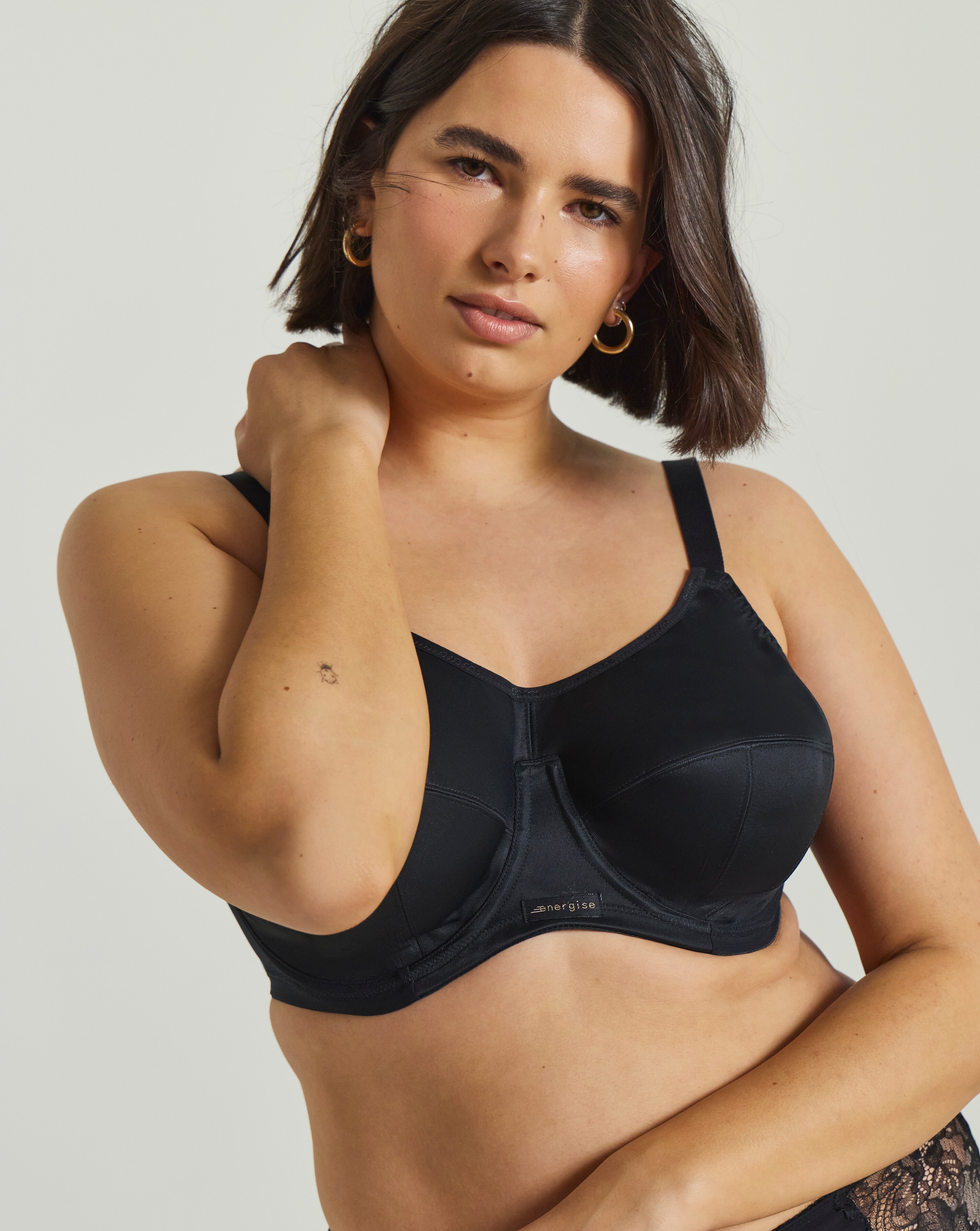 Elomi Energise High Impact Wired Sport Bra Black