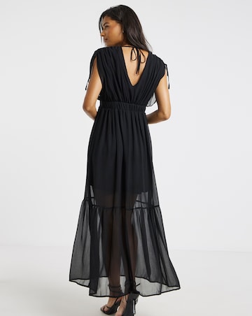Religion V Neck Maxi Dress
