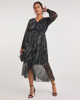 Joanna Hope Printed Plisse Dress
