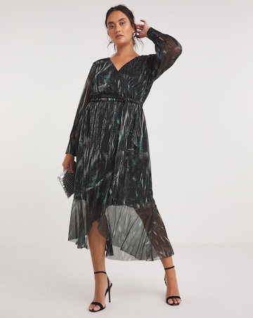 Joanna Hope Printed Plisse Dress
