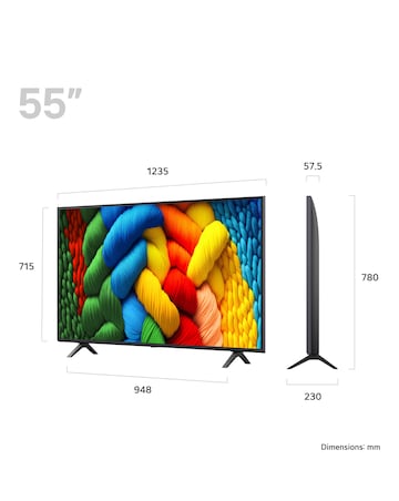 LG 55NANO80A6B 55in NanoCell AI 4K Smart TV