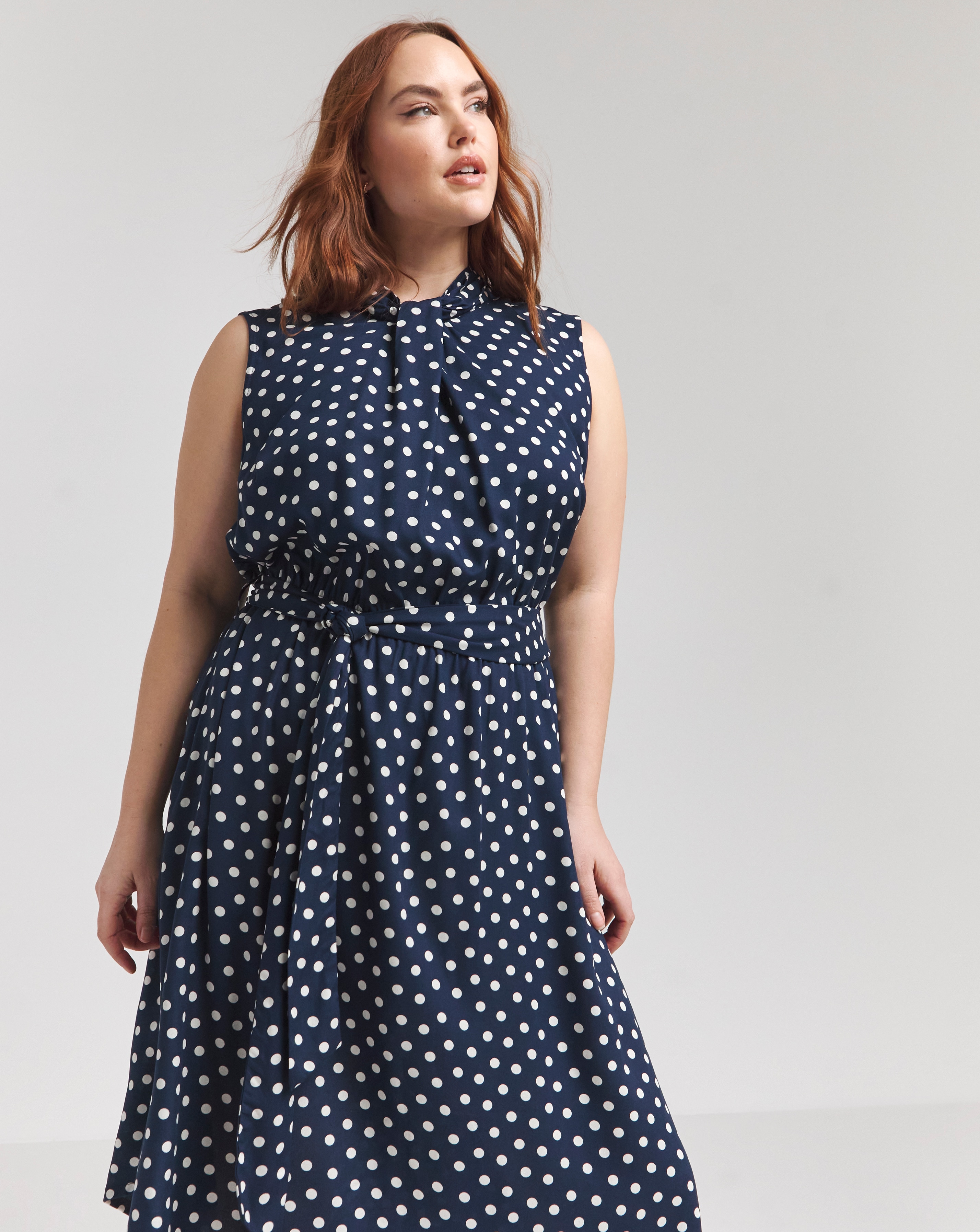 Joe Browns Maisie Polka Dot Midi Aysmmetric Dress Simply Be