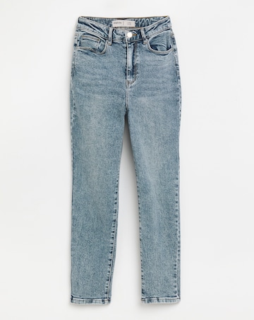 Mid Blue Slim Mom Jeans