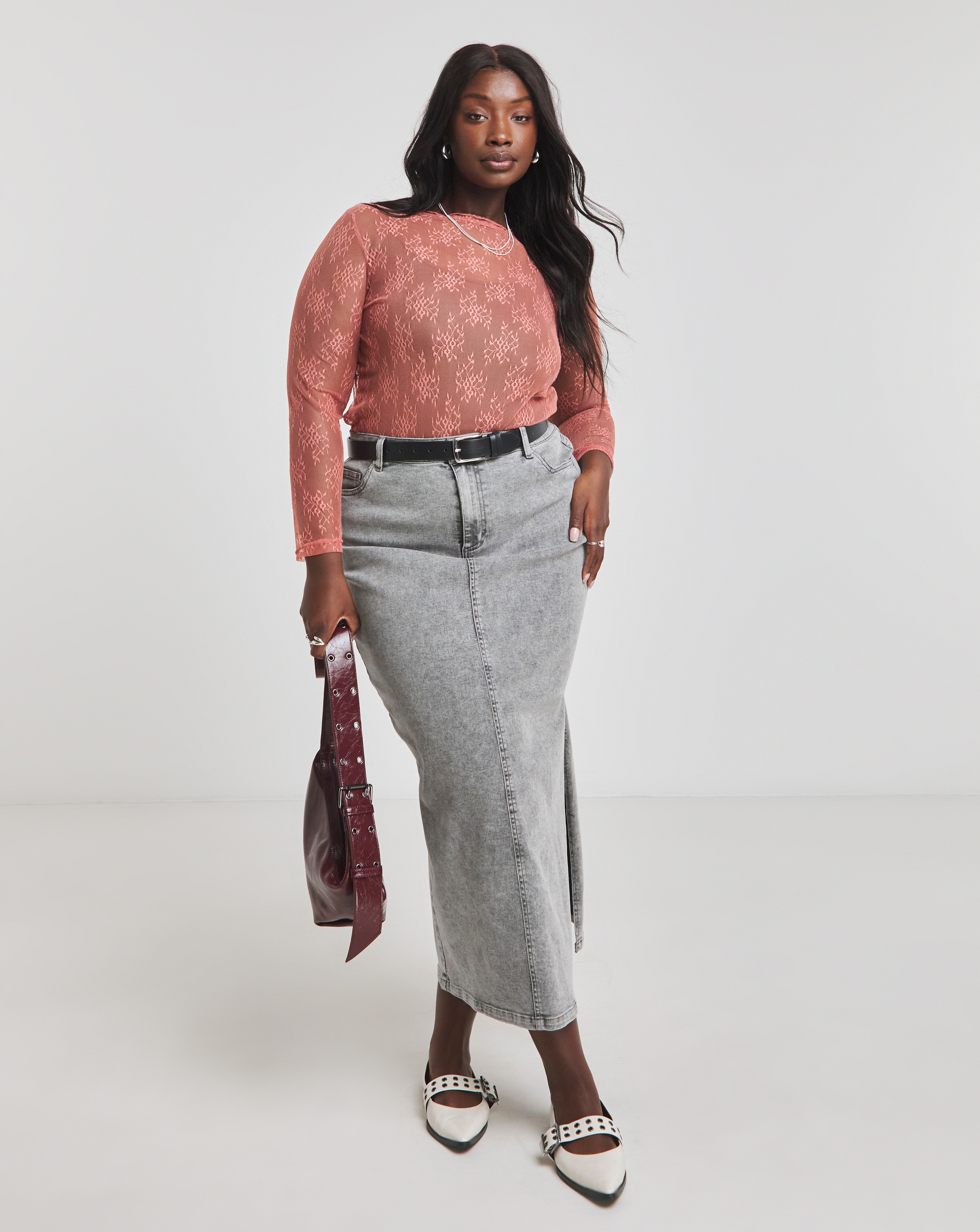 Rose Lace Layering Top | Simply Be