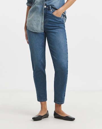 Simply Be 99 1 Mid Blue Comfort Stretch Loose Mom Jeans