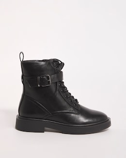 Aimi Classic Lace Up Ankle Boots Extra Wide EEE Fit
