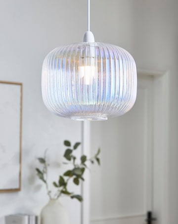Nora Iridescent Glass 20cm Pendant Shade