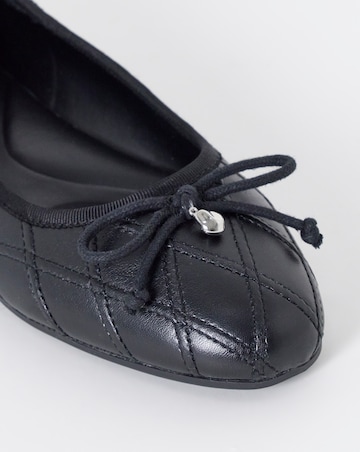 Santiago Quilted Ballerina Shoes - Extra Wide Fit (EEE)