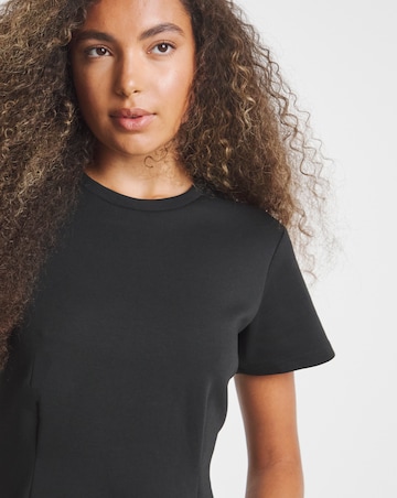 Black Cinched In Waist Top