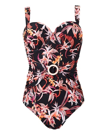 Figleaves Curve Vegas Underwired Multiway Bandeau Swimsuit